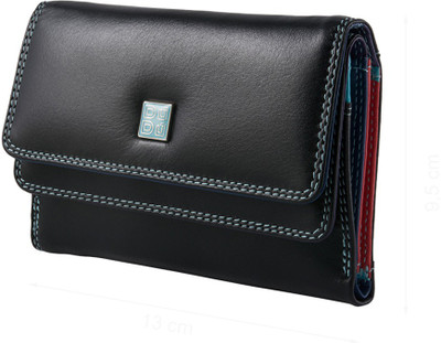

Dudu Women Casual Black Genuine Leather Card Holder(6 Card Slots)