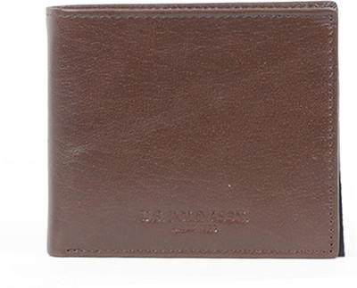 

U.S. Polo Assn Men Brown Artificial Leather Wallet(9 Card Slots)