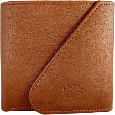 

Prt Usa Men Tan Genuine Leather Wallet(3 Card Slots)