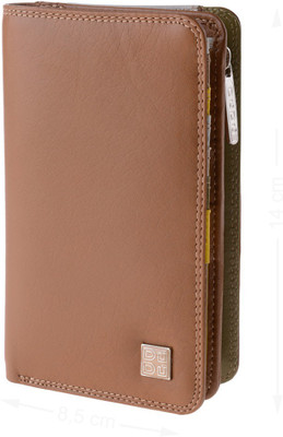 

Dudu Women Casual Tan Genuine Leather Document Holder(7 Card Slots), Safari