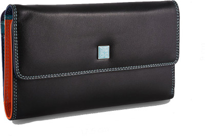 

Dudu Women Evening/Party, Casual Black Genuine Leather Wallet(14 Card Slots)