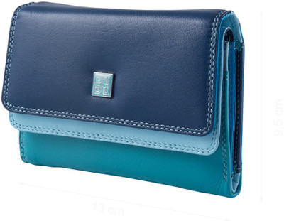 

Dudu Women Casual Blue Genuine Leather Card Holder(6 Card Slots)