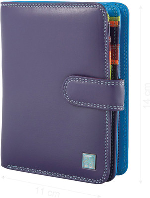 

Dudu Women Purple Genuine Leather Wallet(9 Card Slots), Violet