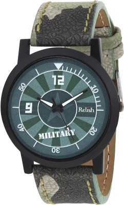 Relish RE-S8096GA SLIM Army Watch  - For Boys   Watches  (Relish)