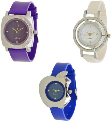

Miss Perfect MultiColor Beautiful Letest Collaction Pu Girl Ladies Watch Watch - For Women
