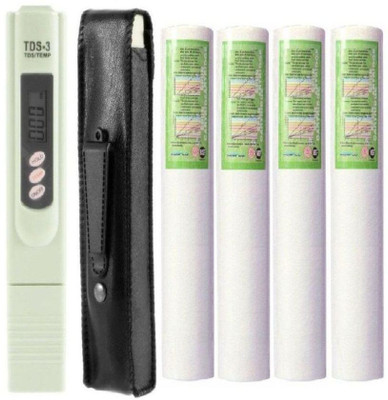 

OSMOR Digital TDS- Meter with Spun Candle 4pc Solid Filter Cartridge(5, Pack of 5)