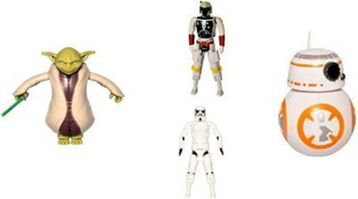 

Krypton Star Wars Sci-Fi Movie 4 in 1 Egg Force Super Heros Action Figure Toys(Multicolor)