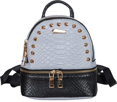 

peaubella Barbie Hue 10 L Backpack(Grey, Black), Black;grey