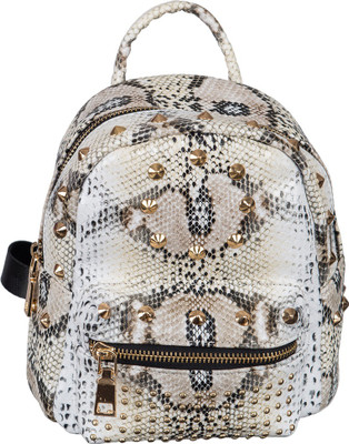 

peaubella Carmen Skin 10 L Backpack(White, Beige), Beige;white