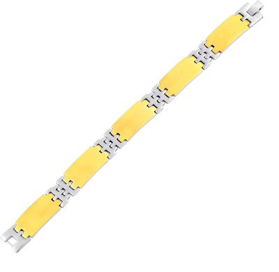 Sanaa Creations Alloy, Stainless Steel Silver, Gold-plated Bracelet