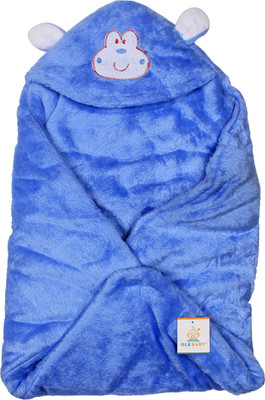 

Ole Baby Plain  Swadding Baby Blanket(Microfiber, Dark Blue