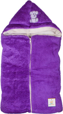 

Ole Baby Plain  Swadding Baby Blanket(Microfiber, Purple