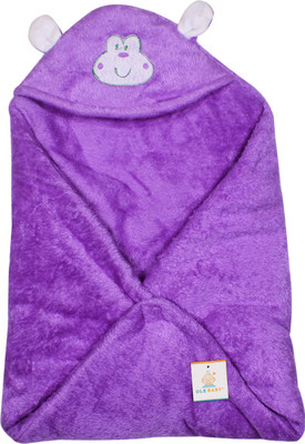 

Ole Baby Plain  Swadding Baby Blanket(Microfiber, Violet