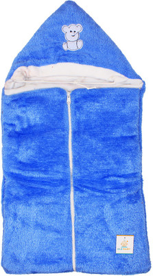 

Ole Baby Plain  Swadding Baby Blanket(Microfiber, Blue