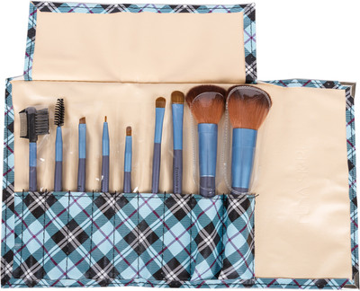 

Puna Store 9 Piece Makeup Brush Set (Blue)(Pack of 9)