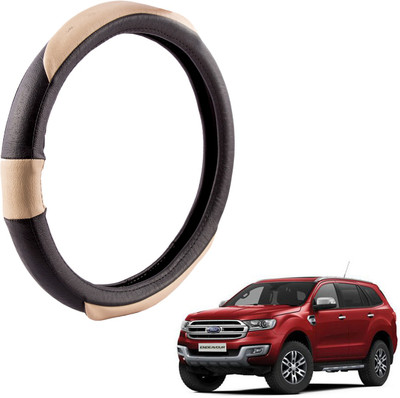 

Autofy Steering Cover For Ford Endeavour(Black, Leather)