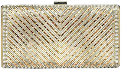 

Bagaholics Party Gold Clutch
