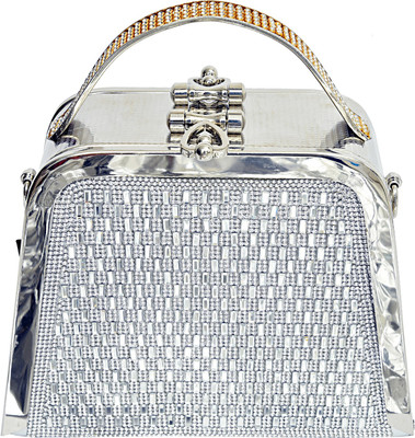 

Bagaholics Party Silver Clutch