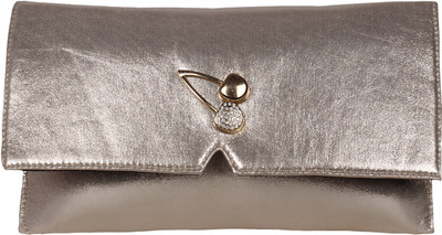 

BERYPECKERS Casual Gold, Silver Clutch