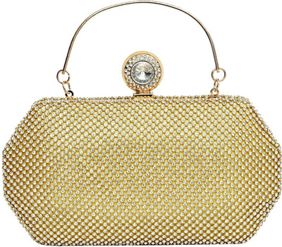 

Bagaholics Party Gold Clutch