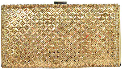 

Bagaholics Party Gold Clutch