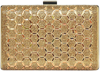 

Bagaholics Party Gold Clutch