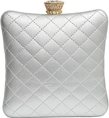 

Bagaholics Party Silver Clutch
