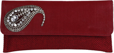

La Boemo Casual Red Clutch