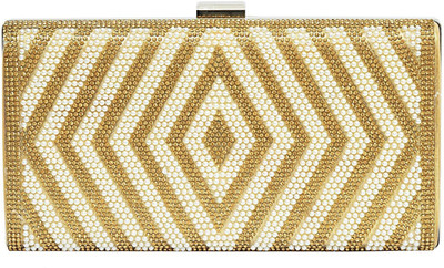

Bagaholics Party Gold Clutch