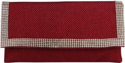 

La Boemo Casual Red Clutch