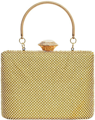 

Bagaholics Party Gold Clutch