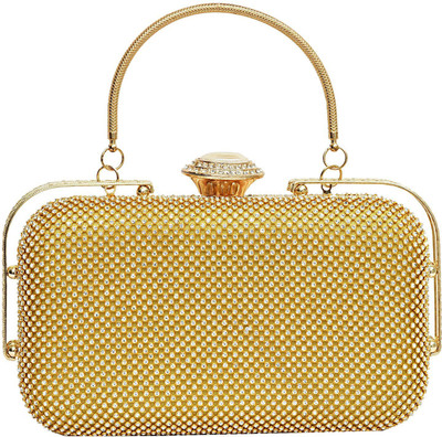 

Bagaholics Party Gold Clutch