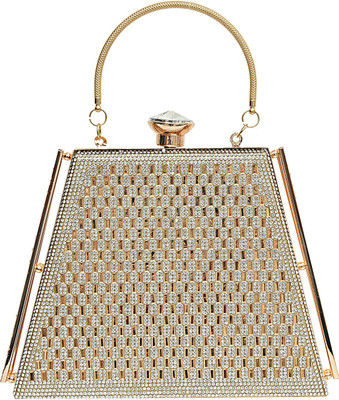 

Bagaholics Party Gold Clutch
