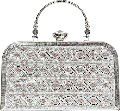 

Bagaholics Party Silver Clutch