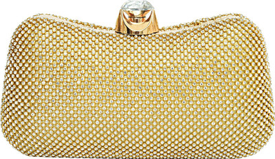 

Bagaholics Party Gold Clutch