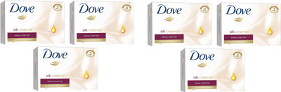

Dove Imported (Made In EU) Silk Creamoil Beauty Cream Bar 135g(Set of 6)