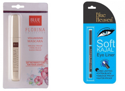 

Blue Heaven florina mascara with black soft kajal(Set of 2)