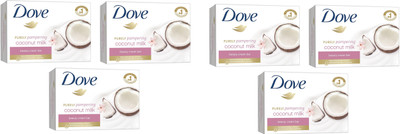 

Dove Imported (Made In EU) Purely Pampering Coconut Milk Beauty Cream Bar 135g(Set of 6)