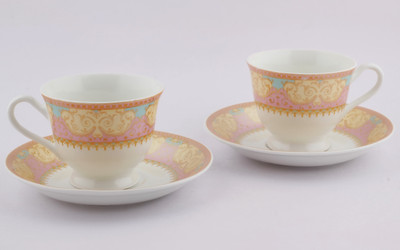 

Swagger Fine bone china cup and saucer set Bone China(Multicolor, Pack of 12)