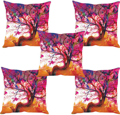 

Sleep Nature's Abstract Cushions Cover(Pack of 5, 30.63 cm*30.63 cm, Multicolor)