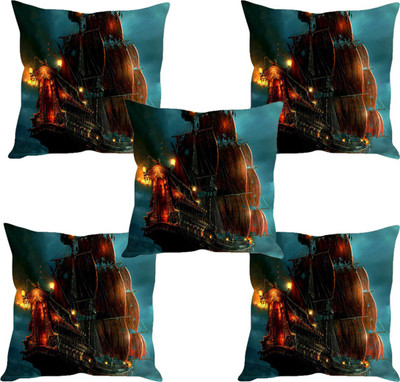

Sleep Nature's Abstract Cushions Cover(Pack of 5, 30.63 cm*30.63 cm, Multicolor)