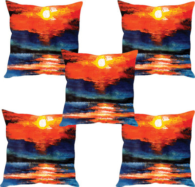 

Sleep Nature's Abstract Cushions Cover(Pack of 5, 30.63 cm*30.63 cm, Multicolor)