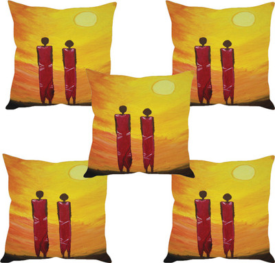 

Sleep Nature's Abstract Cushions Cover(Pack of 5, 40.63 cm*40.63 cm, Multicolor)