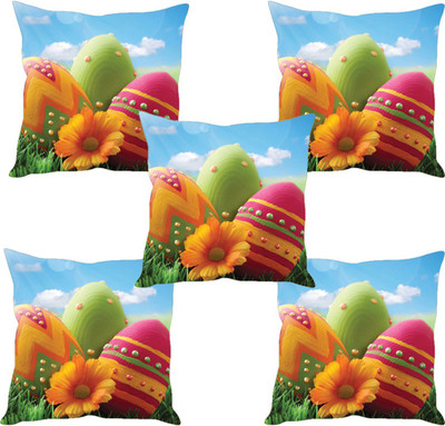

Sleep Nature's Abstract Cushions Cover(Pack of 5, 40.63 cm*40.63 cm, Multicolor)