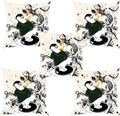

Sleep Nature's Abstract Cushions Cover(Pack of 5, 40.63 cm*40.63 cm, Multicolor)