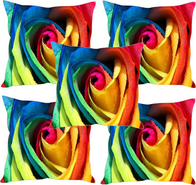 

Sleep Nature's Printed Cushions Cover(Pack of 5, 30.63 cm*30.63 cm, Multicolor)