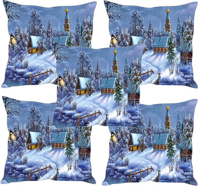 

Sleep Nature's Printed Cushions Cover(Pack of 5, 40.63 cm*40.63 cm, Multicolor)