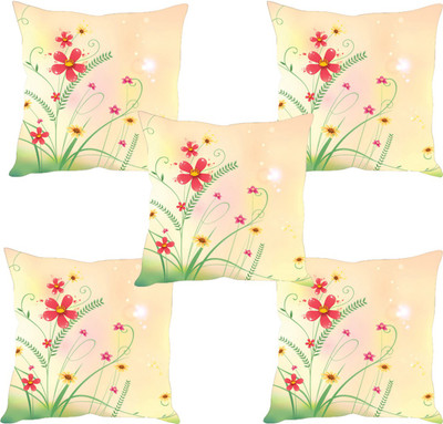 

Sleep Nature's Abstract Cushions Cover(Pack of 5, 30.63 cm*30.63 cm, Multicolor)