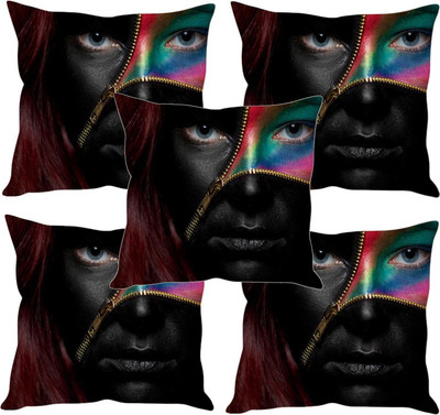 

Sleep Nature's Printed Cushions Cover(Pack of 5, 40.63 cm*40.63 cm, Multicolor)