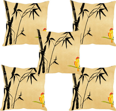 

Sleep Nature's Abstract Cushions Cover(Pack of 5, 30.63 cm*30.63 cm, Multicolor)